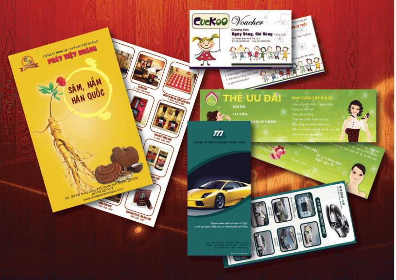 Kích thước tờ rơi A4 (Gia công gấp làm 3 sau khi in)